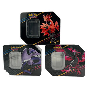 Pokemon Card Storage Tins EMPTY 2 Lots of 3 Crown Zenith 2022 Trading Game READ